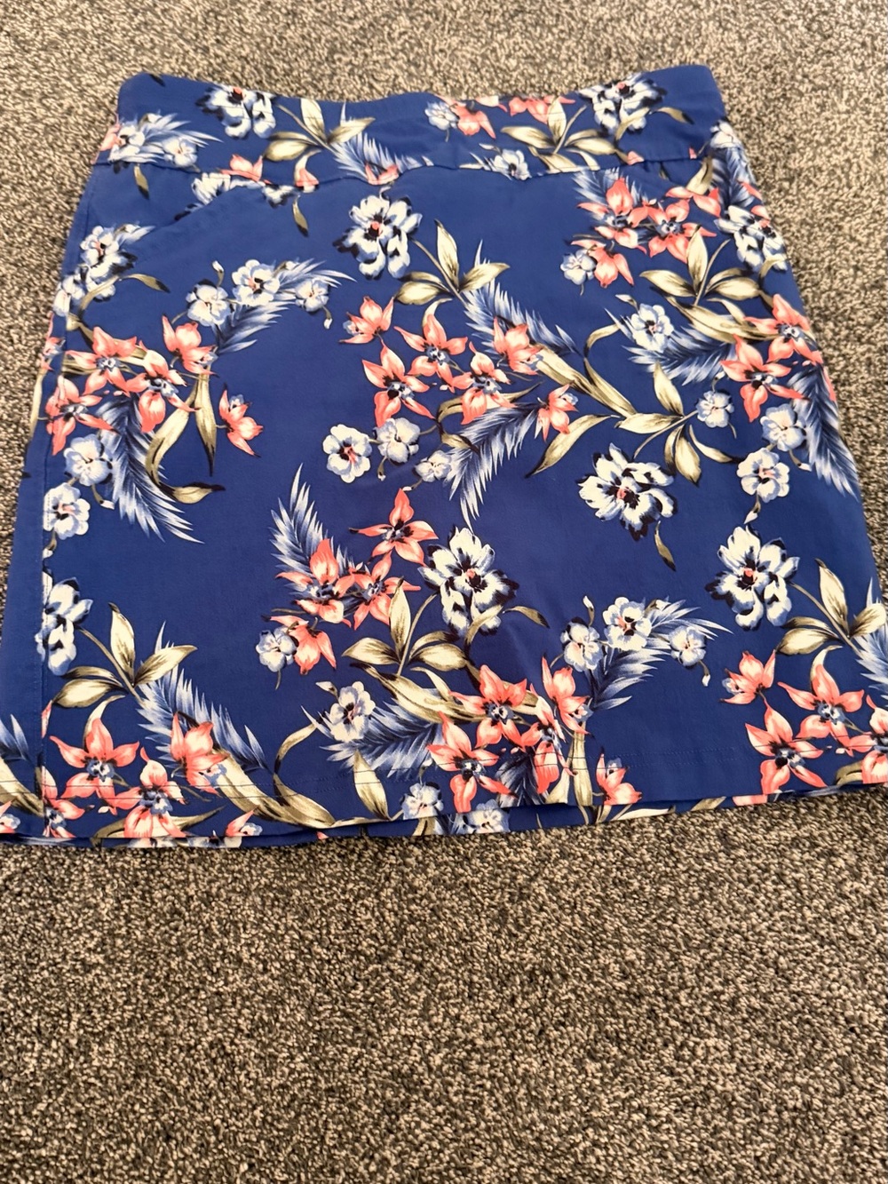 Mario Serrani Blue Floral Print Top